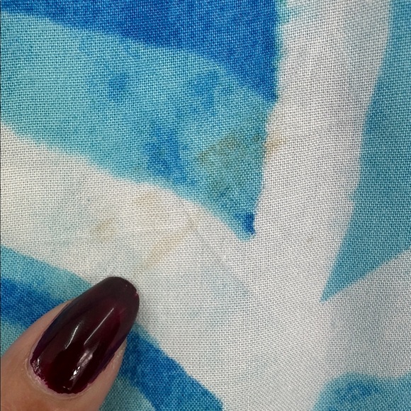 Jams World Women's XXL "Blue Jay" Hawaiian Shirt Rayon Tropical Button Front - Picture 9 of 11